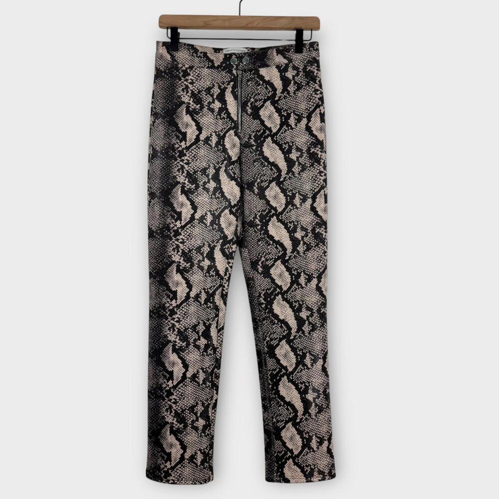 Urban Outfitters Maia Soft Faux Leather Snakeskin Print Pants Women’s Size 4
